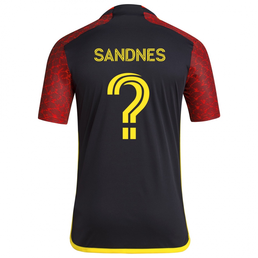 Niño Camiseta Gallatin Sandnes #0 Negro Rojo 2ª Equipación 2024/25 La Camisa