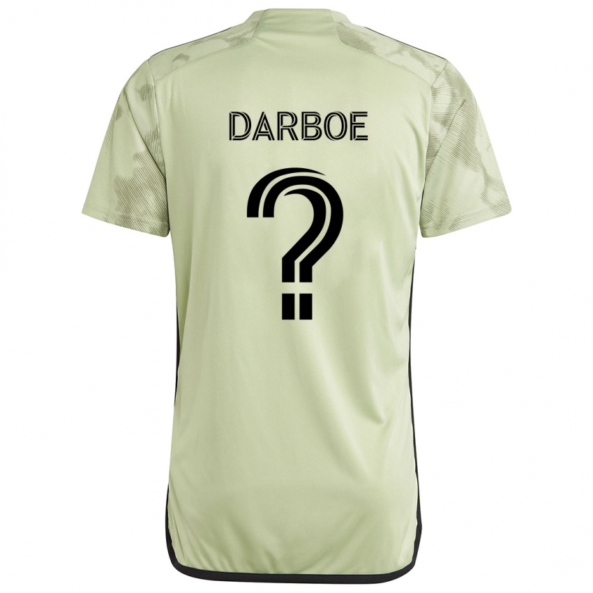 Niño Camiseta Bajung Darboe #0 Verde Claro 2ª Equipación 2024/25 La Camisa