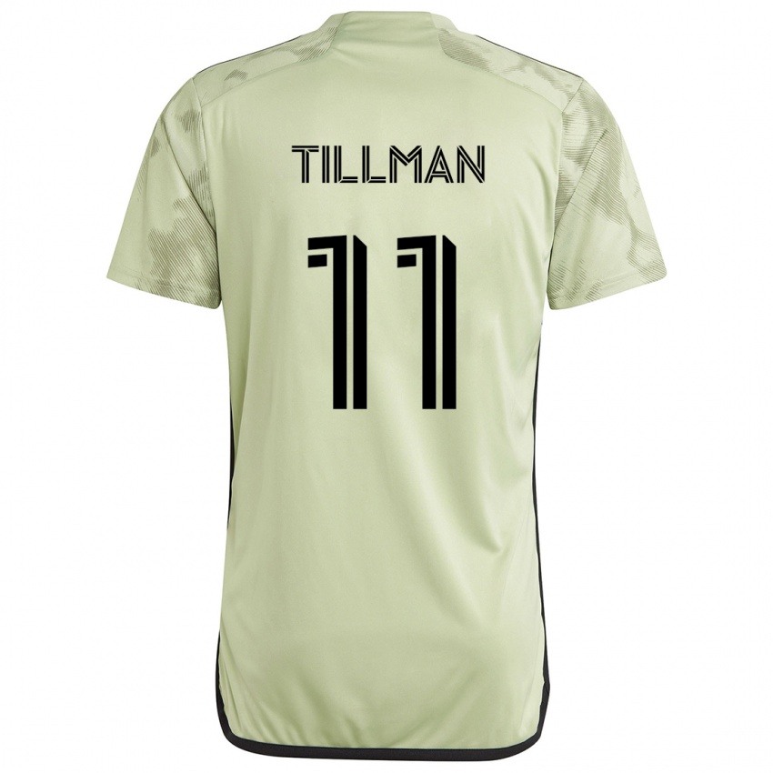 Niño Camiseta Timothy Tillman #11 Verde Claro 2ª Equipación 2024/25 La Camisa