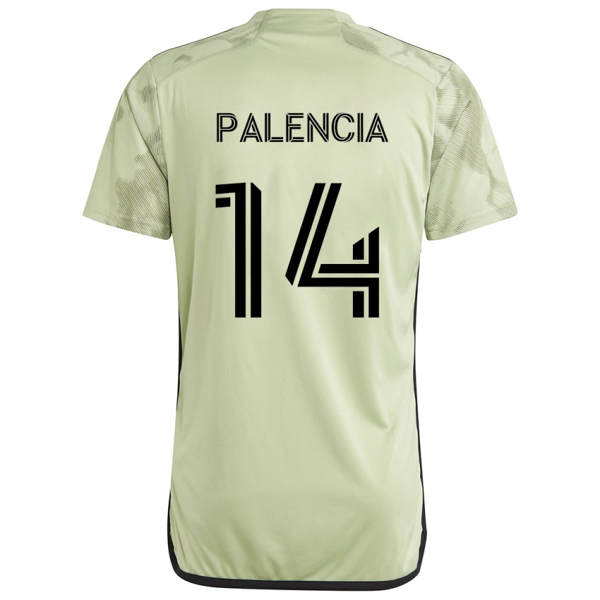 Niño Camiseta Sergi Palencia #14 Verde Claro 2ª Equipación 2024/25 La Camisa