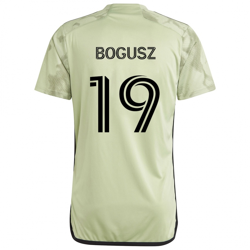 Niño Camiseta Mateusz Bogusz #19 Verde Claro 2ª Equipación 2024/25 La Camisa