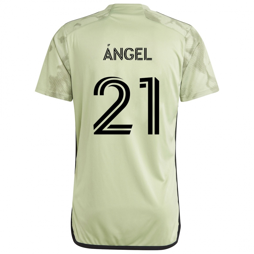 Niño Camiseta Tomás Ángel #21 Verde Claro 2ª Equipación 2024/25 La Camisa