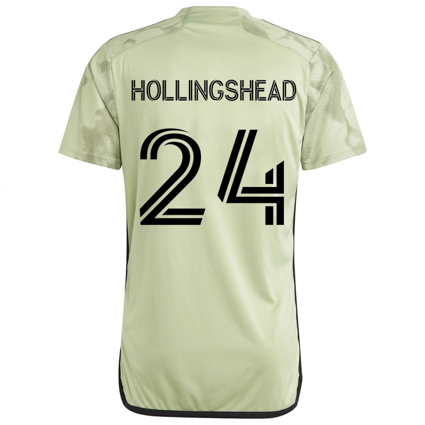 Niño Camiseta Ryan Hollingshead #24 Verde Claro 2ª Equipación 2024/25 La Camisa