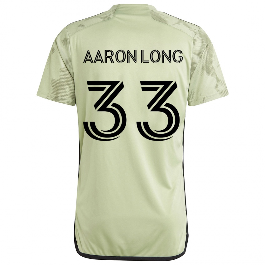 Niño Camiseta Aaron Long #33 Verde Claro 2ª Equipación 2024/25 La Camisa