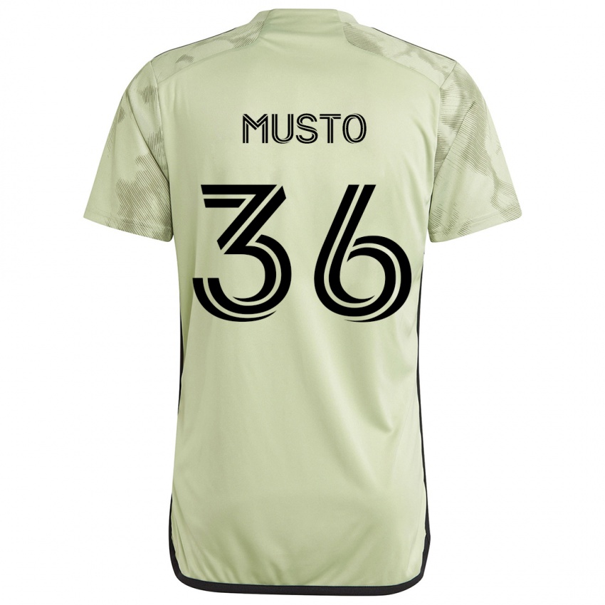 Niño Camiseta Tommy Musto #36 Verde Claro 2ª Equipación 2024/25 La Camisa