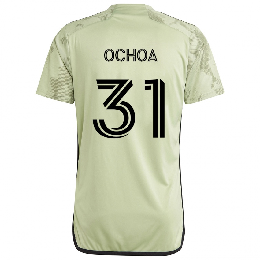 Niño Camiseta David Ochoa #31 Verde Claro 2ª Equipación 2024/25 La Camisa