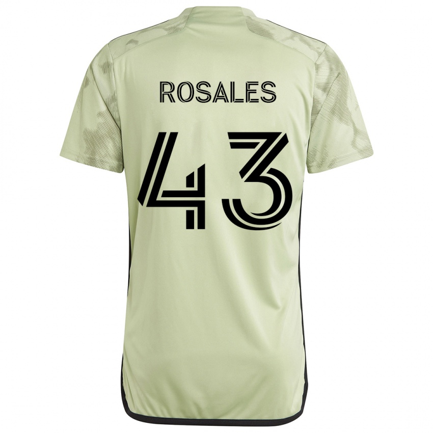 Niño Camiseta Diego Rosales #43 Verde Claro 2ª Equipación 2024/25 La Camisa