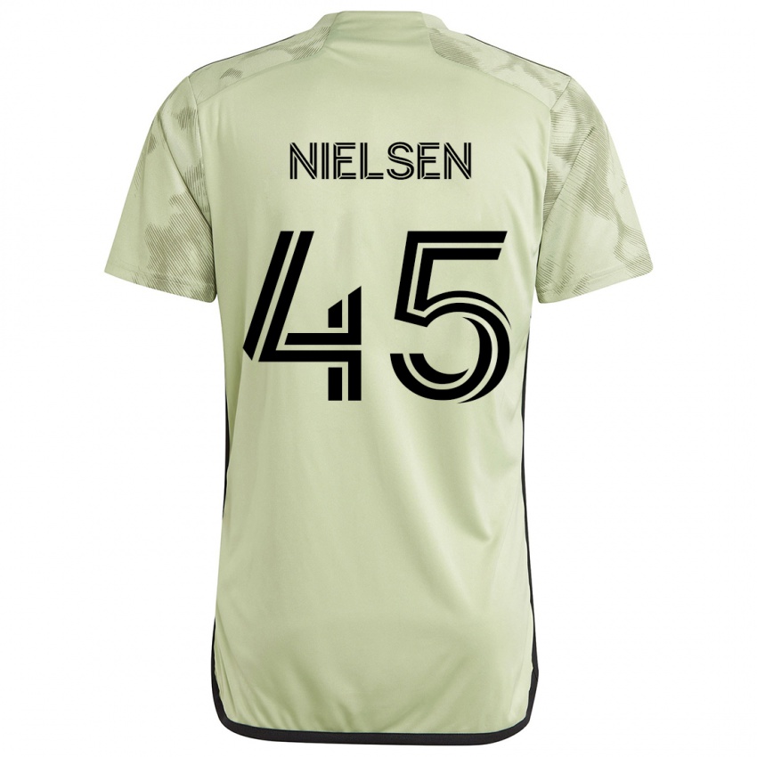 Niño Camiseta Kenny Nielsen #45 Verde Claro 2ª Equipación 2024/25 La Camisa