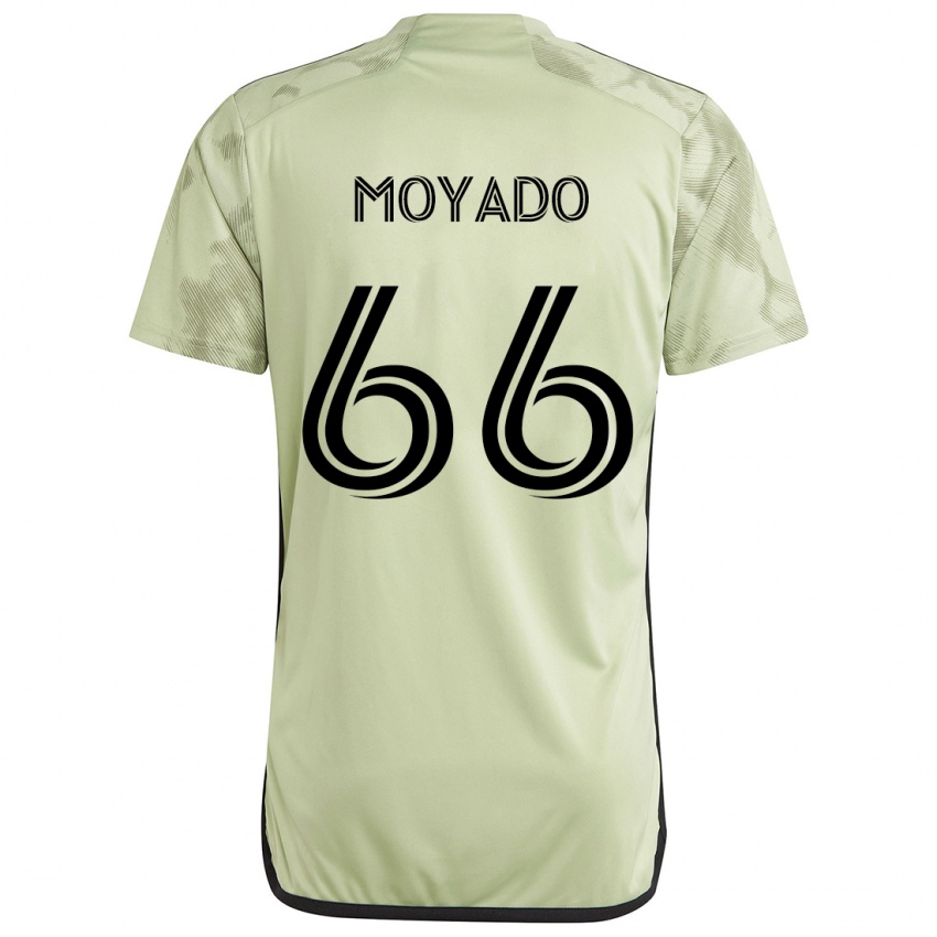 Niño Camiseta Bryan Moyado #66 Verde Claro 2ª Equipación 2024/25 La Camisa