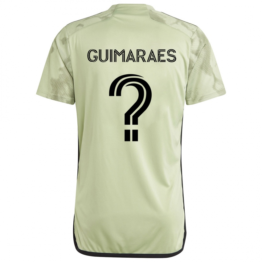 Niño Camiseta Pedro Guimaraes #0 Verde Claro 2ª Equipación 2024/25 La Camisa