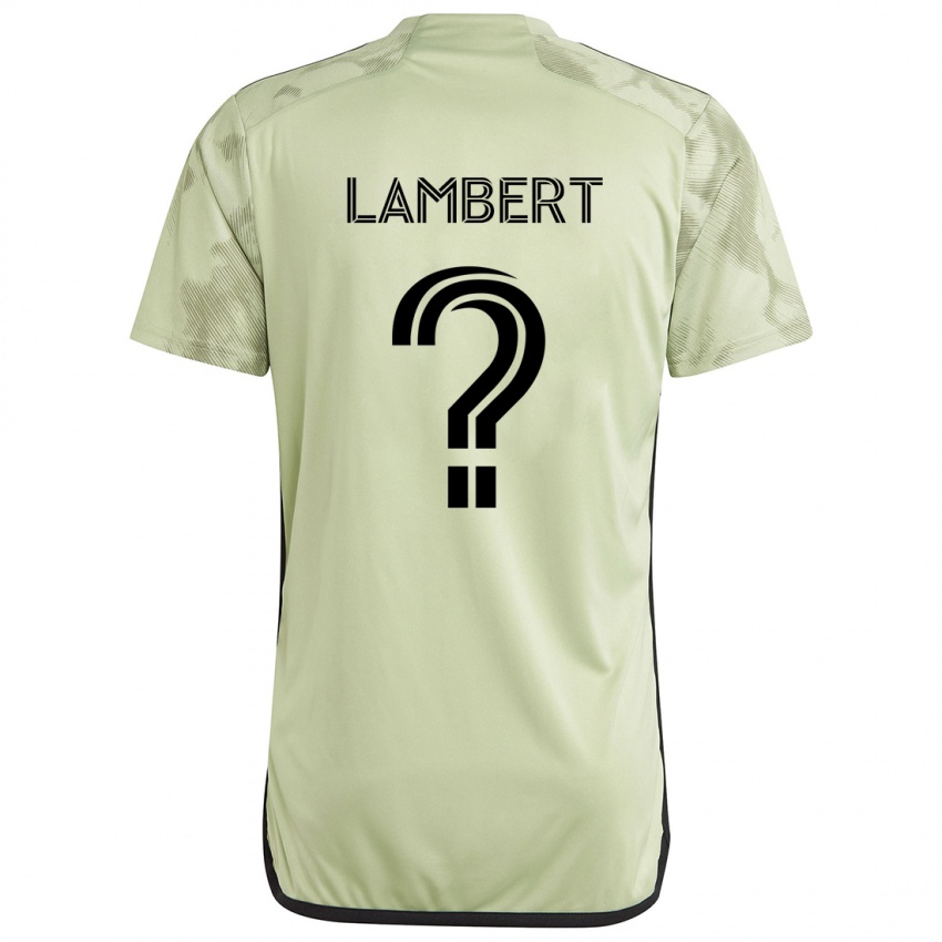 Niño Camiseta Liam Lambert #0 Verde Claro 2ª Equipación 2024/25 La Camisa