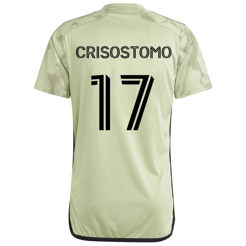 Niño Camiseta Danny Crisostomo #17 Verde Claro 2ª Equipación 2024/25 La Camisa