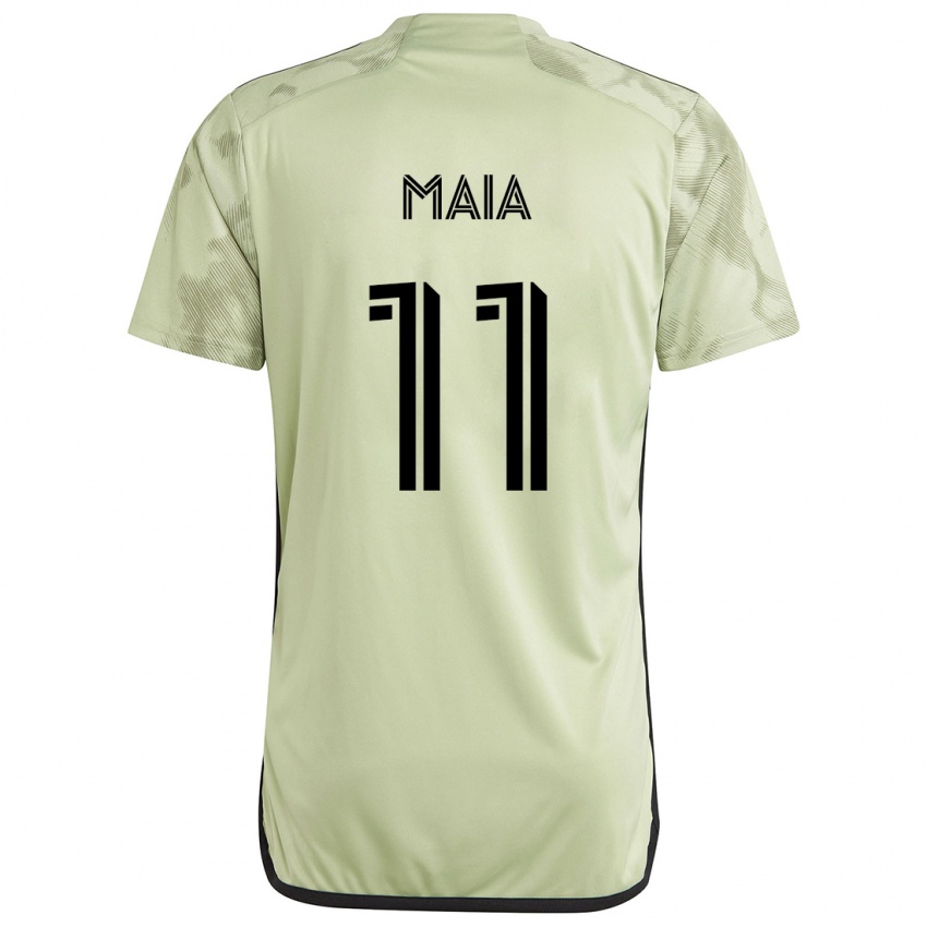 Niño Camiseta Matheus Maia #11 Verde Claro 2ª Equipación 2024/25 La Camisa