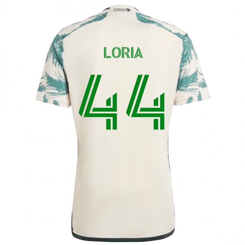 Niño Camiseta Marvin Loría #44 Beige Marrón 2ª Equipación 2024/25 La Camisa