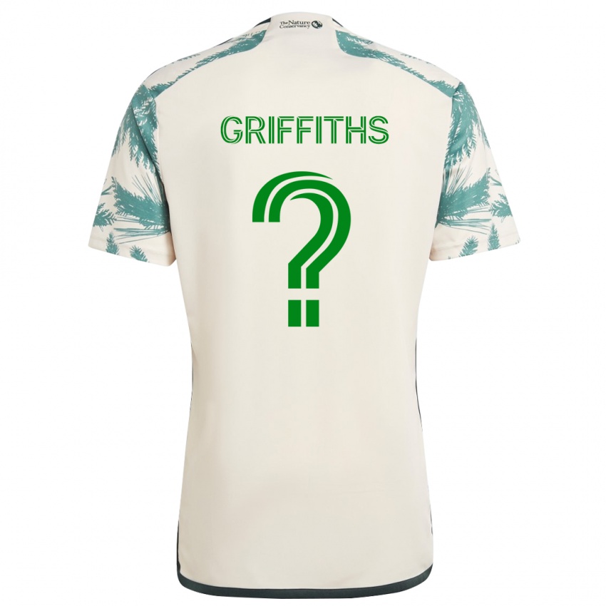 Niño Camiseta Reo Griffiths #0 Beige Marrón 2ª Equipación 2024/25 La Camisa