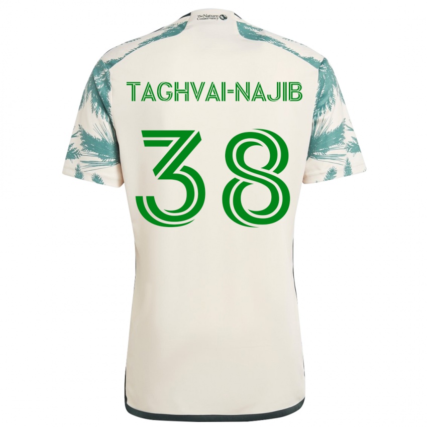 Niño Camiseta Braxton Taghvai-Najib #38 Beige Marrón 2ª Equipación 2024/25 La Camisa