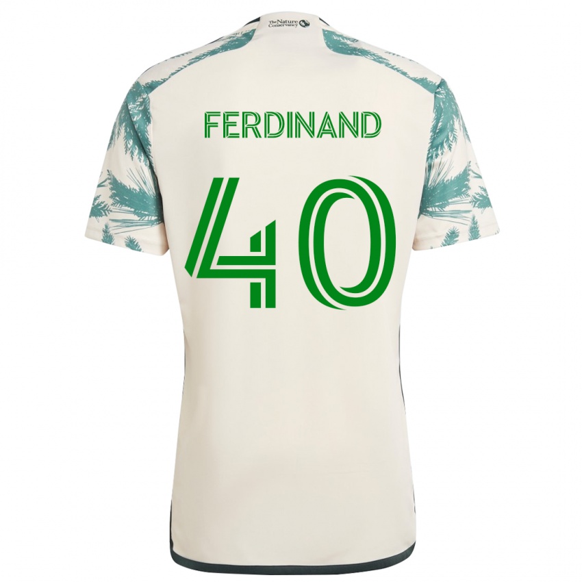 Niño Camiseta Keesean Ferdinand #40 Beige Marrón 2ª Equipación 2024/25 La Camisa