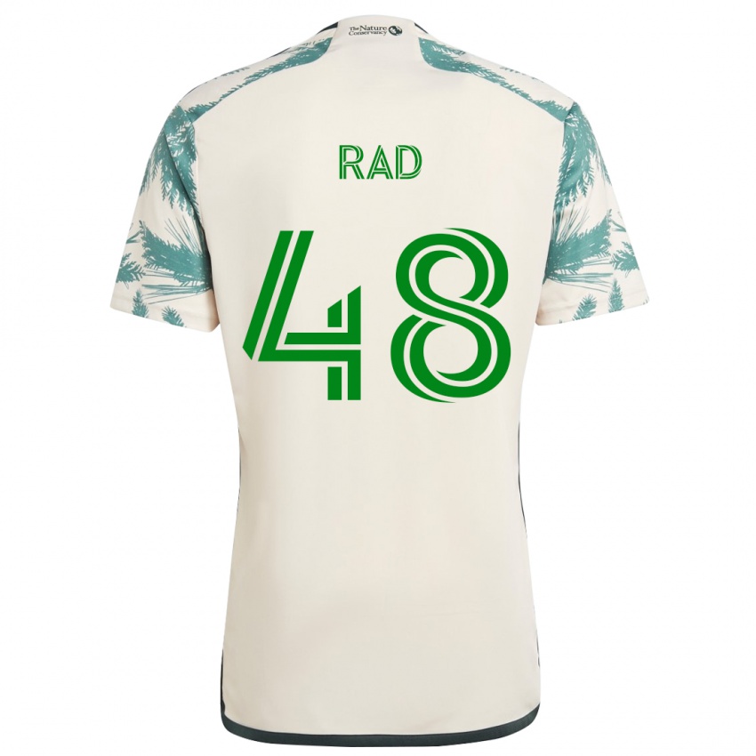 Niño Camiseta Kaveh Rad #48 Beige Marrón 2ª Equipación 2024/25 La Camisa