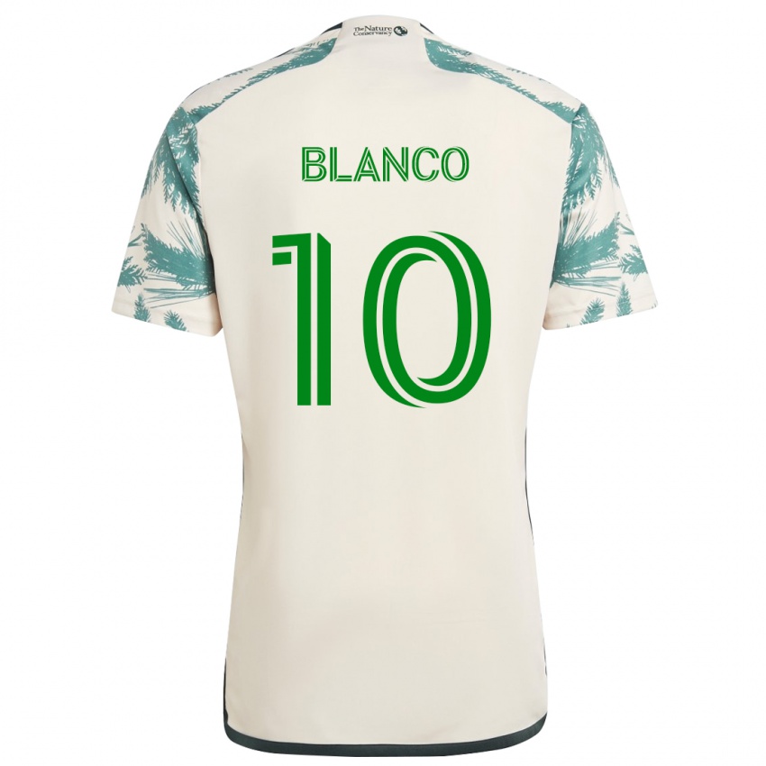 Niño Camiseta Sebastián Blanco #10 Beige Marrón 2ª Equipación 2024/25 La Camisa