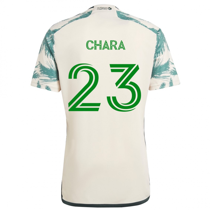 Niño Camiseta Yimmi Chará #23 Beige Marrón 2ª Equipación 2024/25 La Camisa