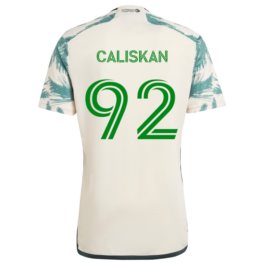 Niño Camiseta Noel Caliskan #92 Beige Marrón 2ª Equipación 2024/25 La Camisa