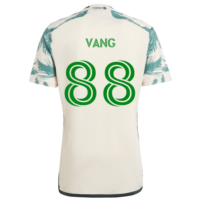 Niño Camiseta Michael Vang #88 Beige Marrón 2ª Equipación 2024/25 La Camisa