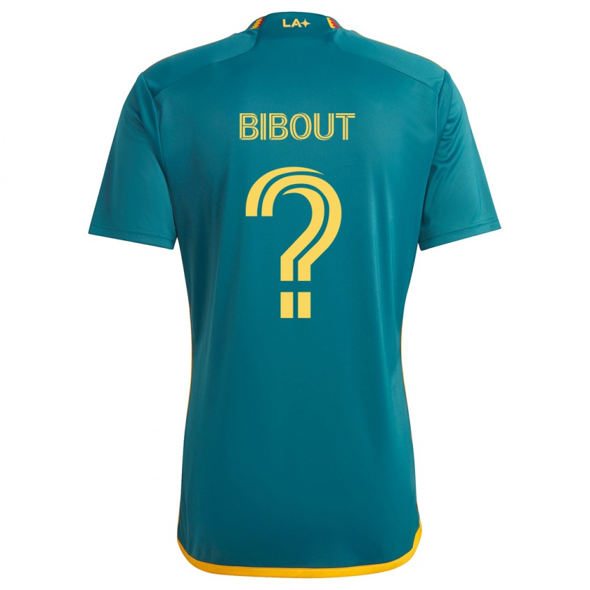 Niño Camiseta Aaron Bibout #0 Verde Amarillo 2ª Equipación 2024/25 La Camisa