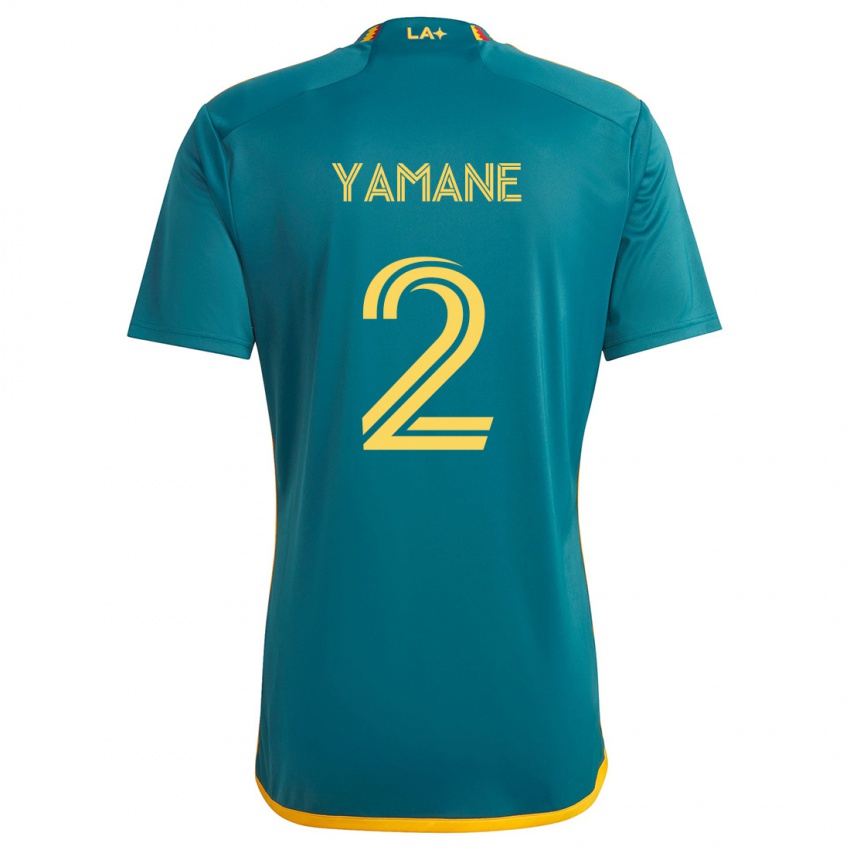 Niño Camiseta Miki Yamane #2 Verde Amarillo 2ª Equipación 2024/25 La Camisa