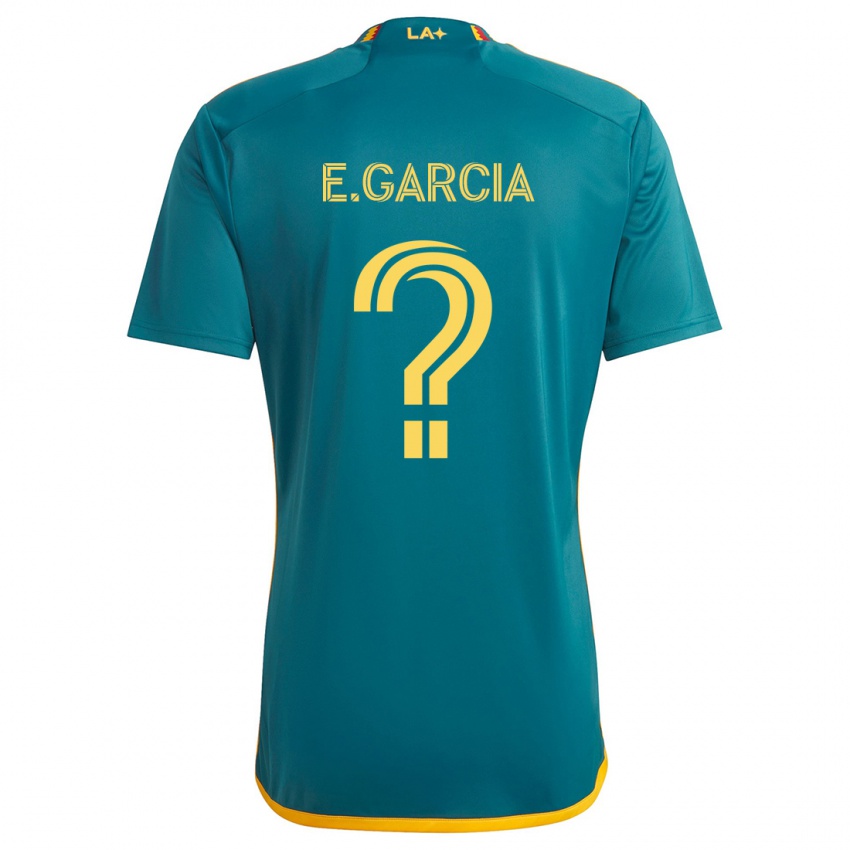 Niño Camiseta Emiliano Garcia #0 Verde Amarillo 2ª Equipación 2024/25 La Camisa