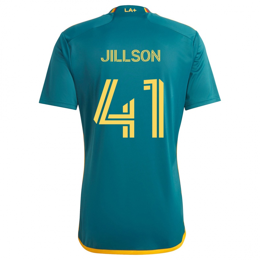 Niño Camiseta Simon Jillson #41 Verde Amarillo 2ª Equipación 2024/25 La Camisa