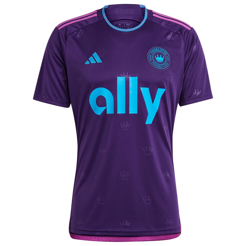 Niño Camiseta Pablo Sisniega #23 Azul Morado 2ª Equipación 2024/25 La Camisa