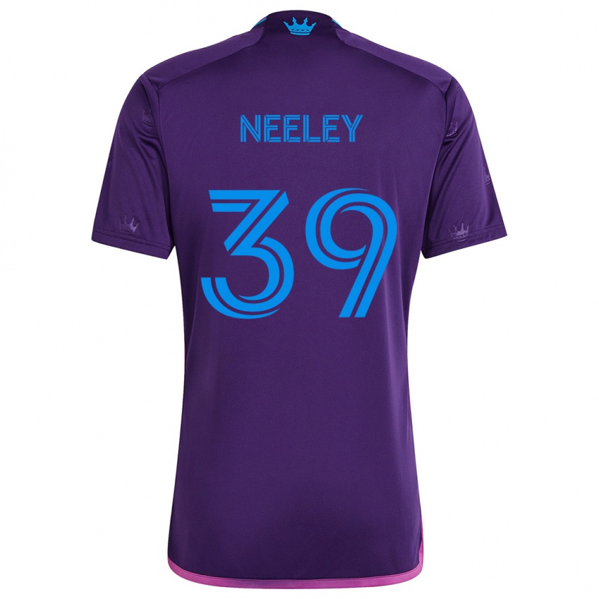 Niño Camiseta Jack Neeley #39 Azul Morado 2ª Equipación 2024/25 La Camisa