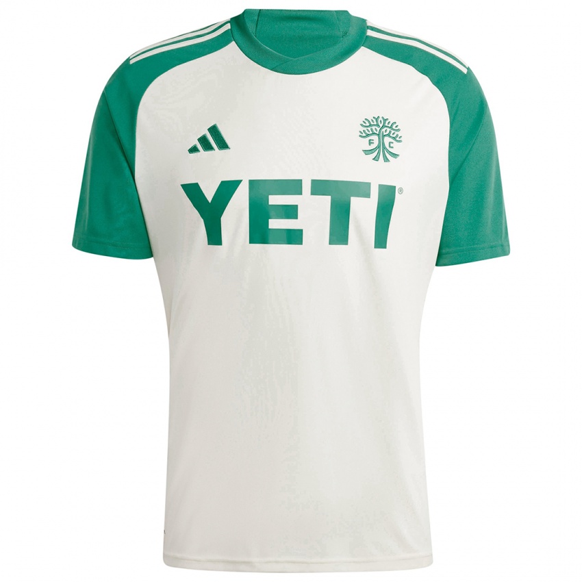 Niño Camiseta Jimmy Farkarlun #10 Colores Tostados Verde 2ª Equipación 2024/25 La Camisa