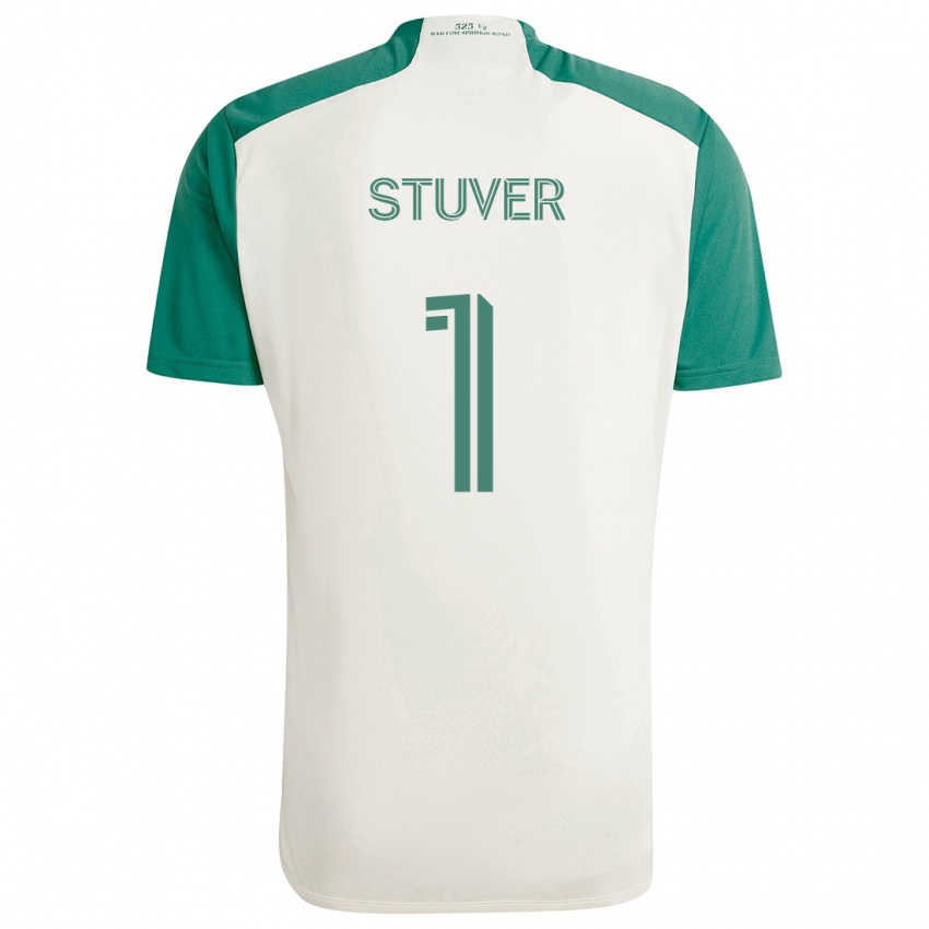 Niño Camiseta Brad Stuver #1 Colores Tostados Verde 2ª Equipación 2024/25 La Camisa