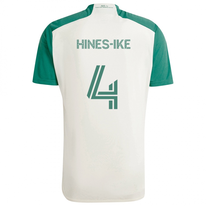 Niño Camiseta Brendan Hines-Ike #4 Colores Tostados Verde 2ª Equipación 2024/25 La Camisa