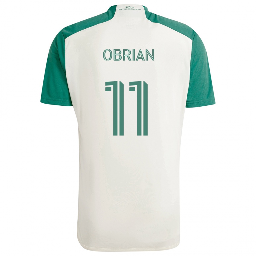 Niño Camiseta Jáder Obrian #11 Colores Tostados Verde 2ª Equipación 2024/25 La Camisa