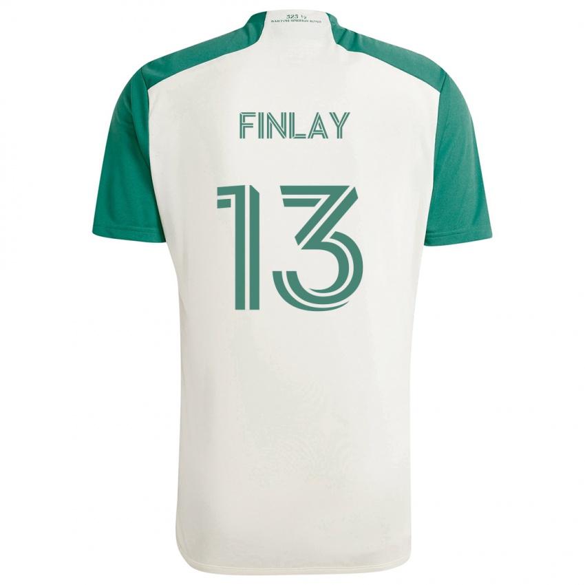 Niño Camiseta Ethan Finlay #13 Colores Tostados Verde 2ª Equipación 2024/25 La Camisa