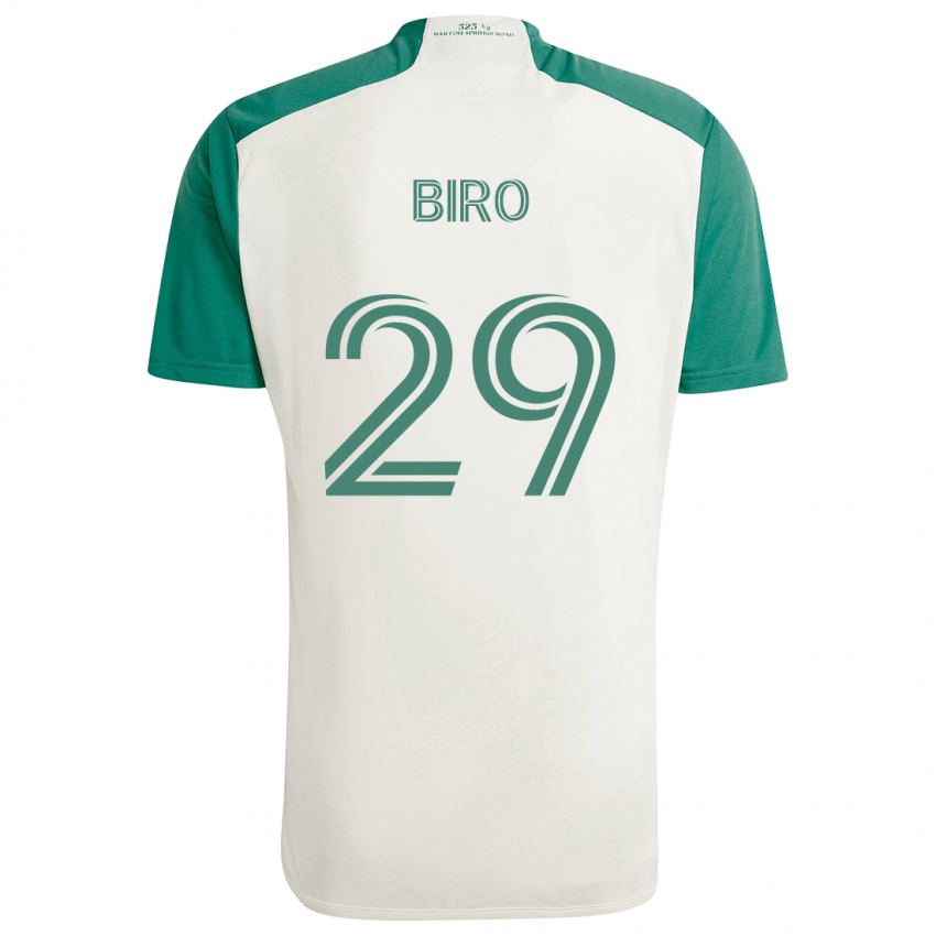 Niño Camiseta Guilherme Biro #29 Colores Tostados Verde 2ª Equipación 2024/25 La Camisa