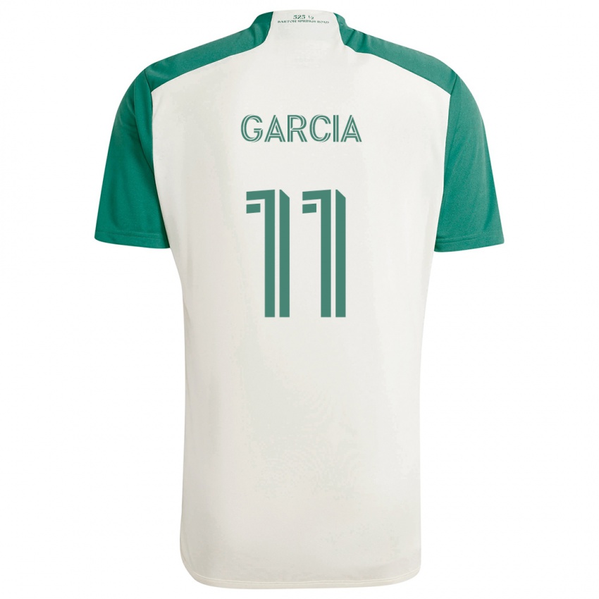 Niño Camiseta Christopher Garcia #11 Colores Tostados Verde 2ª Equipación 2024/25 La Camisa