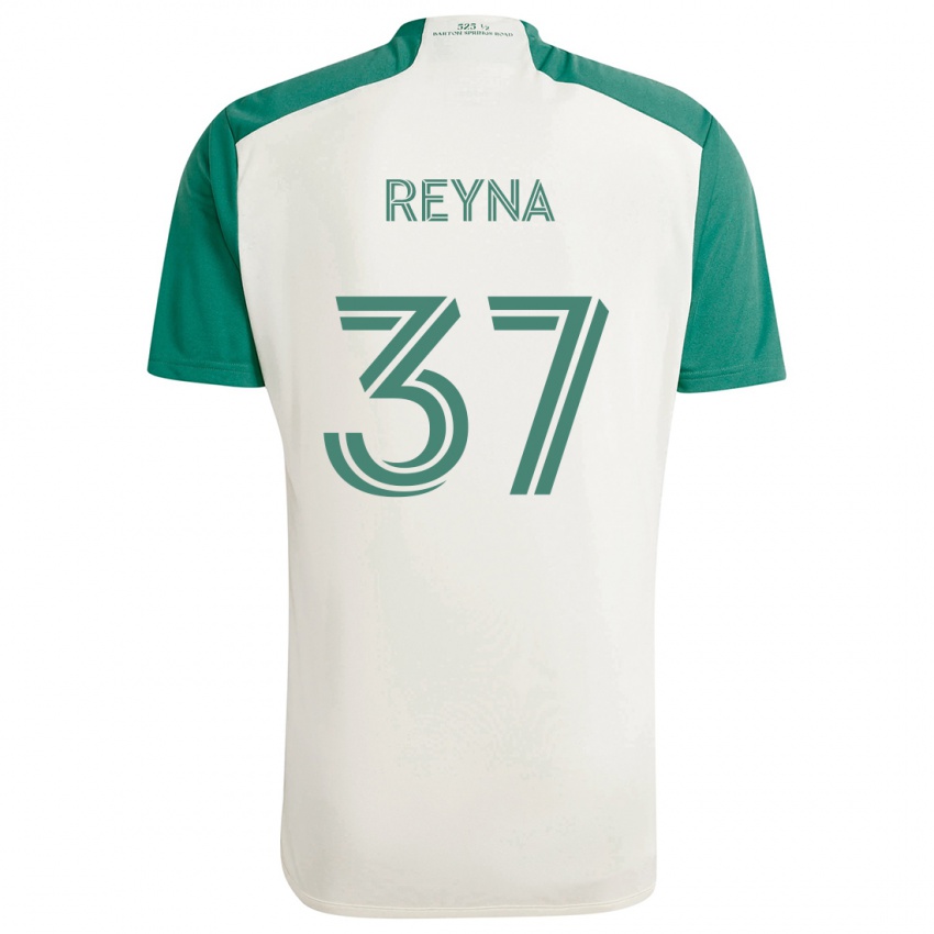 Niño Camiseta Joah Reyna #37 Colores Tostados Verde 2ª Equipación 2024/25 La Camisa