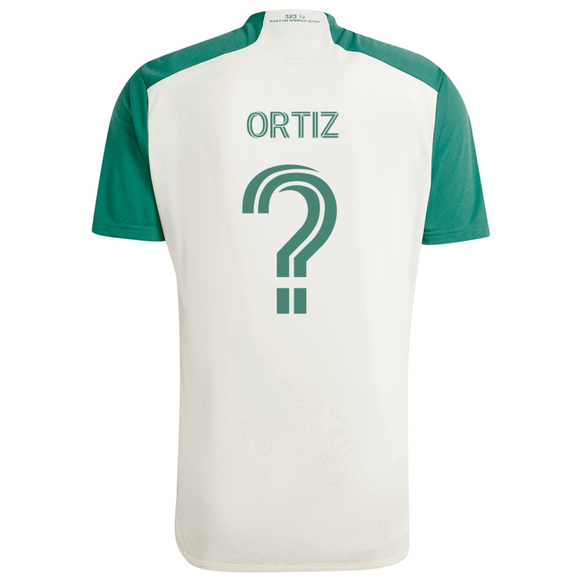 Niño Camiseta Viggo Ortiz #0 Colores Tostados Verde 2ª Equipación 2024/25 La Camisa