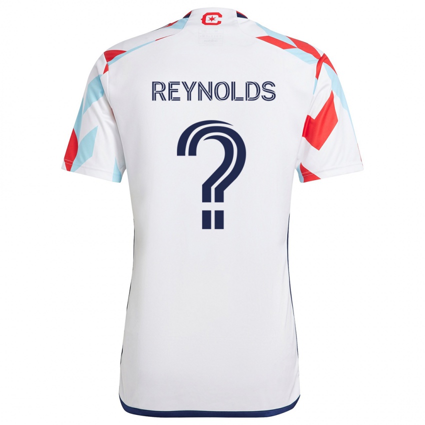 Niño Camiseta Justin Reynolds #0 Blanco Rojo Azul 2ª Equipación 2024/25 La Camisa