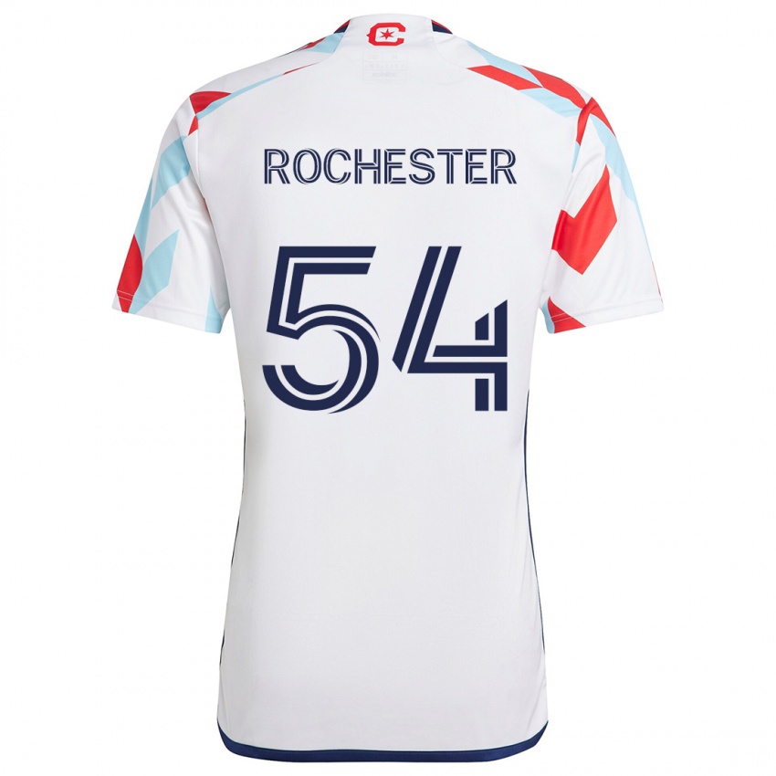 Niño Camiseta Lamonth Rochester #54 Blanco Rojo Azul 2ª Equipación 2024/25 La Camisa