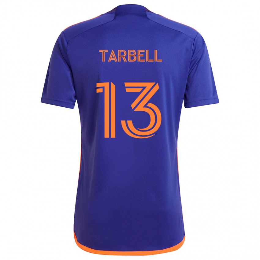 Niño Camiseta Andrew Tarbell #13 Púrpura Naranja 2ª Equipación 2024/25 La Camisa