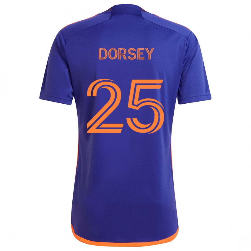 Niño Camiseta Griffin Dorsey #25 Púrpura Naranja 2ª Equipación 2024/25 La Camisa