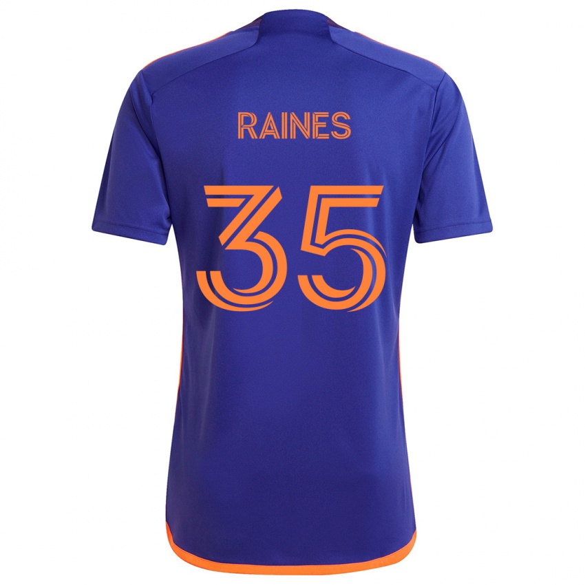 Niño Camiseta Brooklyn Raines #35 Púrpura Naranja 2ª Equipación 2024/25 La Camisa