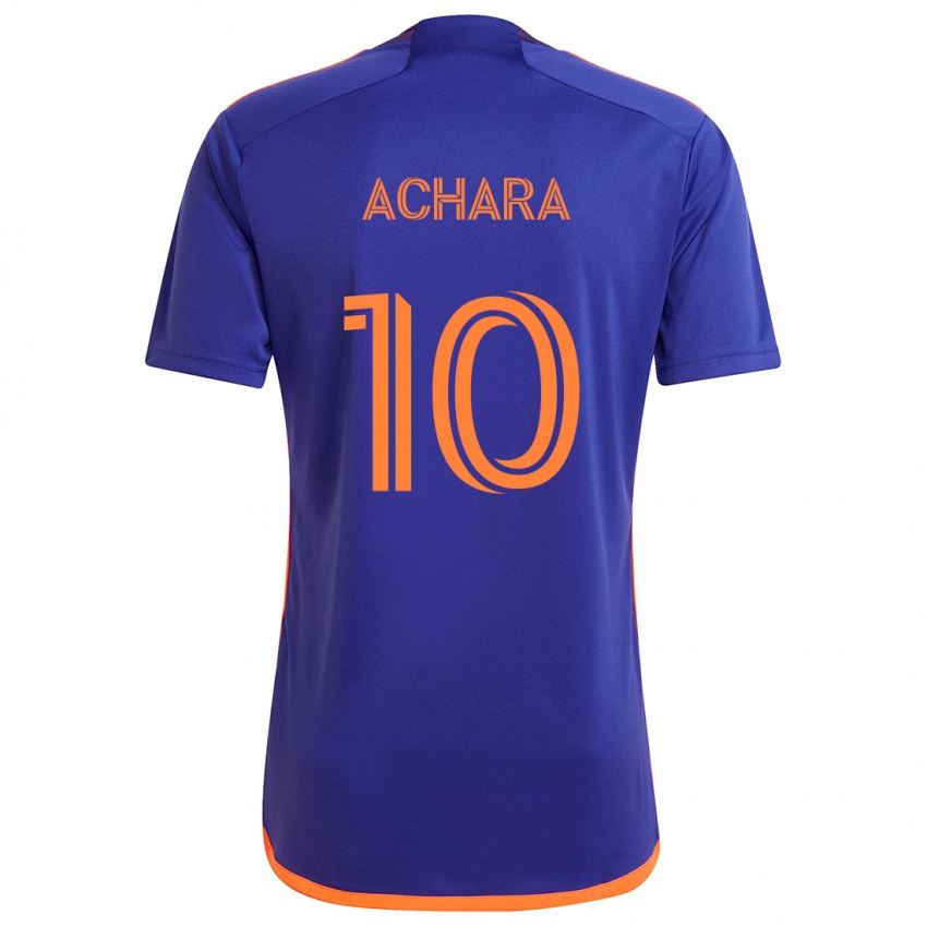 Niño Camiseta Ifunanyachi Achara #10 Púrpura Naranja 2ª Equipación 2024/25 La Camisa