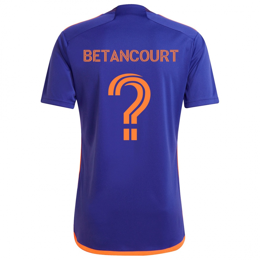 Niño Camiseta Noah Betancourt #0 Púrpura Naranja 2ª Equipación 2024/25 La Camisa