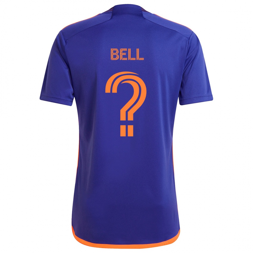 Niño Camiseta Jahmani Bell #0 Púrpura Naranja 2ª Equipación 2024/25 La Camisa