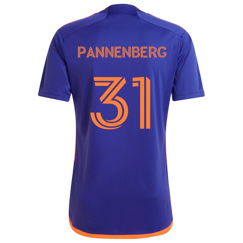 Niño Camiseta Andrew Pannenberg #31 Púrpura Naranja 2ª Equipación 2024/25 La Camisa